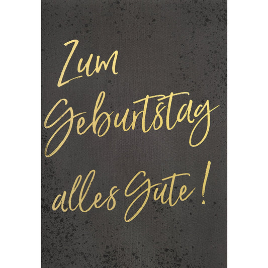 Perleberg Faltkarte Geburtstag 240g/m² Zum Geburtstag alles gute!
