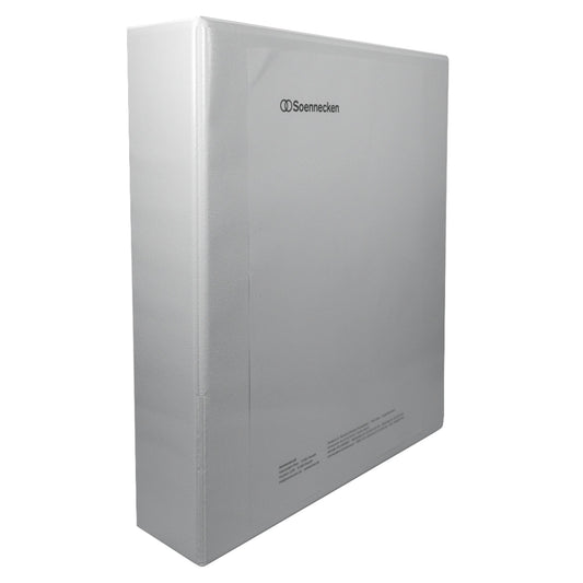Soennecken Präsentationsringbuch 76mm DIN A4, Überbreite 2 Ringe, D-Mechanik Polypropylen weiß