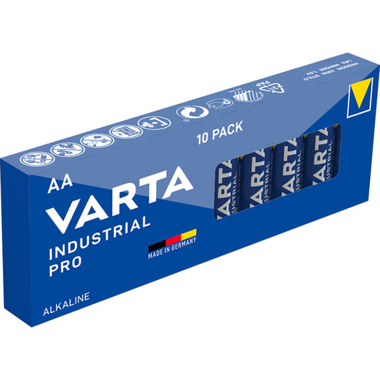 Varta Batterie INDUSTRIAL PRO AA/Mignon LR6 Alkaline 1,5V 10 St./Pack.