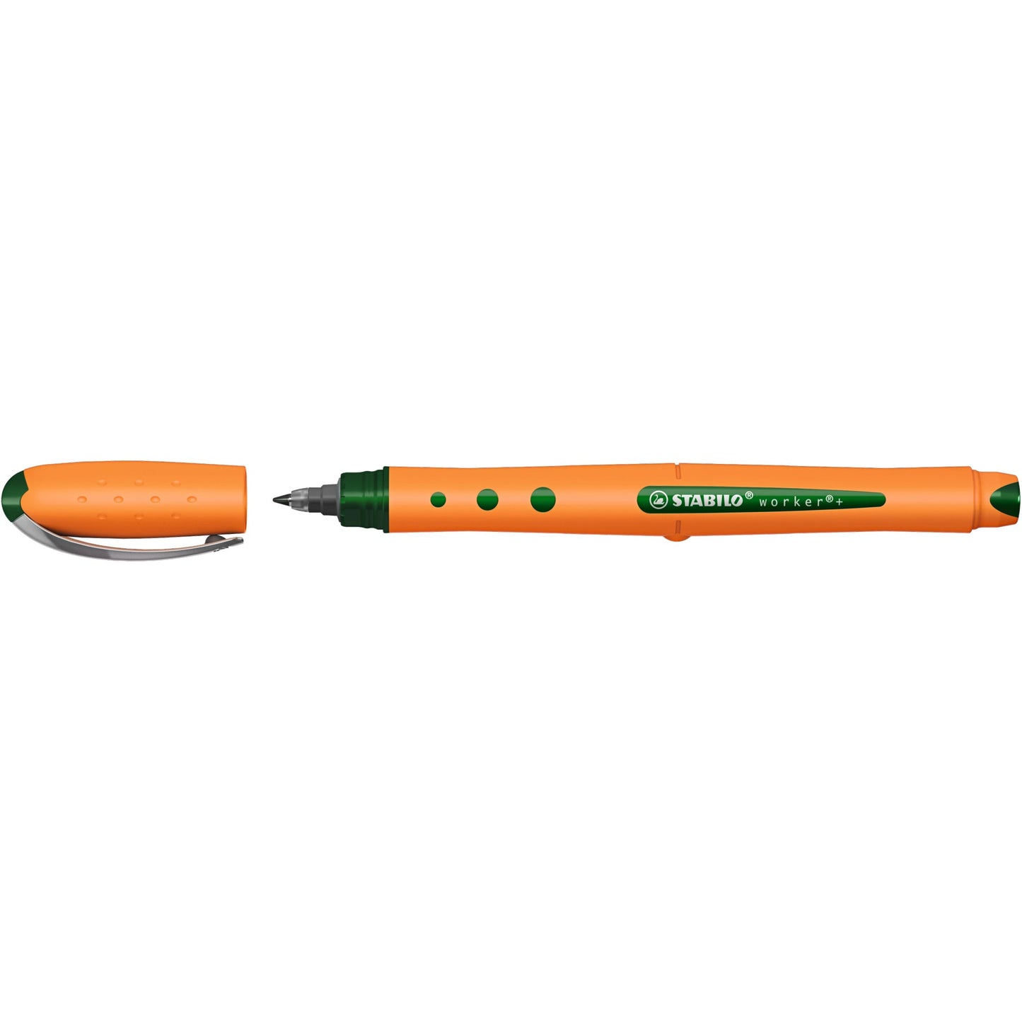 STABILO® Tintenroller worker®+ medium 0,5mm grün Rundspitze nicht dokumentenecht