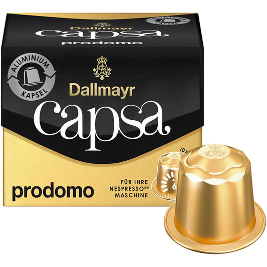 Dallmayr Kaffeekapsel capsa Nespresso® Maschine prodomo Intensität: 6 10 x 5,6 g/Pack.