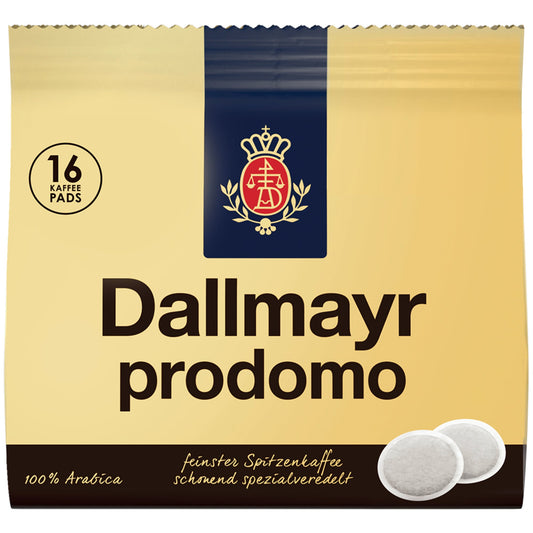 Dallmayr Kaffeepads prodomo 16 x 7 g/Pack.