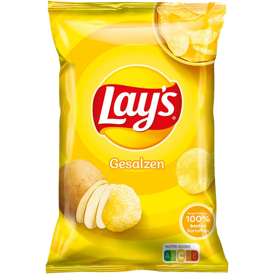 Lays® Chips gesalzen 9 x 150 g/Pack.