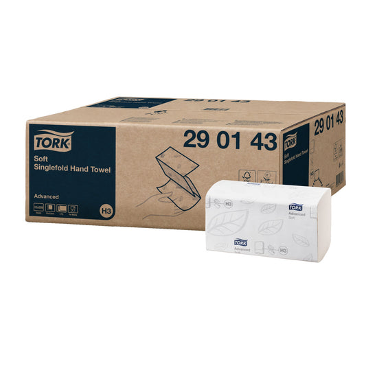 Tork Papierhandtücher Advanced 22,6 x 23 cm (B x L) Recyclingpapier weiß 15 x 250 Bl./Pack.