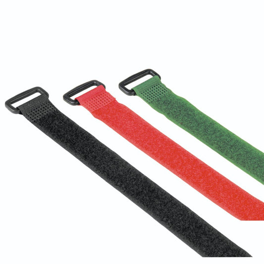 Hama Klettverbinder 20 x 250 mm (B x L) nicht selbstklebend grün, rot, schwarz 9 St./Pack.