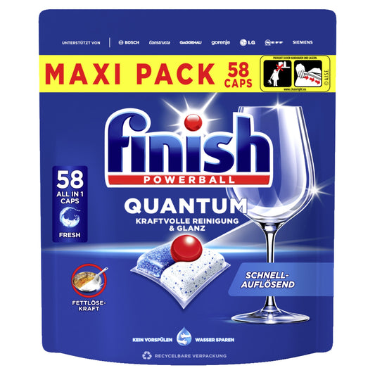 FINISH Spülmaschinentabs Quantum Fresh 58 St./Pack.