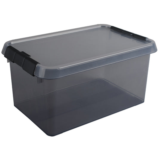 Sunware Aufbewahrungsbox the comfort-line 20 x 14,5 x 30 cm (B x H x T) 6l Kunststoff, 80 % recycelt grau transparent