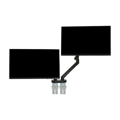 BakkerElkhuizen Monitorschwenkarm BE Flexible Dual 2 x 2-10kg Aluminium/Stahl/Kunststoff schwarz