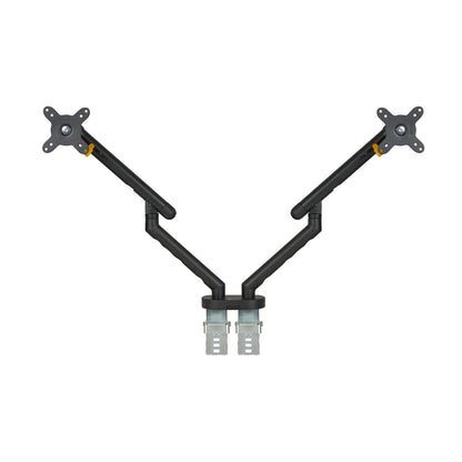 BakkerElkhuizen Monitorschwenkarm BE Flexible Dual 2 x 2-10kg Aluminium/Stahl/Kunststoff schwarz