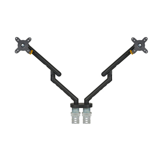 BakkerElkhuizen Monitorschwenkarm BE Flexible Dual 2 x 2-10kg Aluminium/Stahl/Kunststoff schwarz