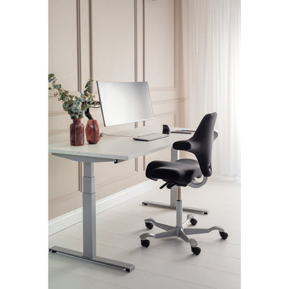 BakkerElkhuizen Monitorschwenkarm BE Flexible Single 2-10kg Aluminium/Stahl/Kunststoff dunkelgrau/schwarz