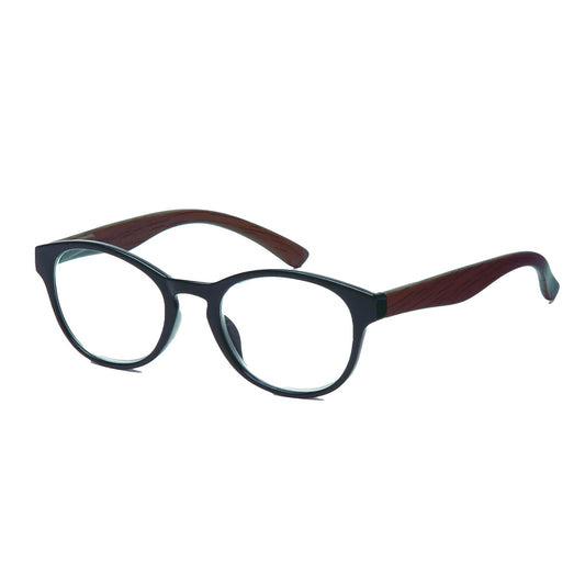 Filtral Lesebrille Amsterdam +2,5 Unisex Kunststoff, 100 % recycelt schwarz-braun