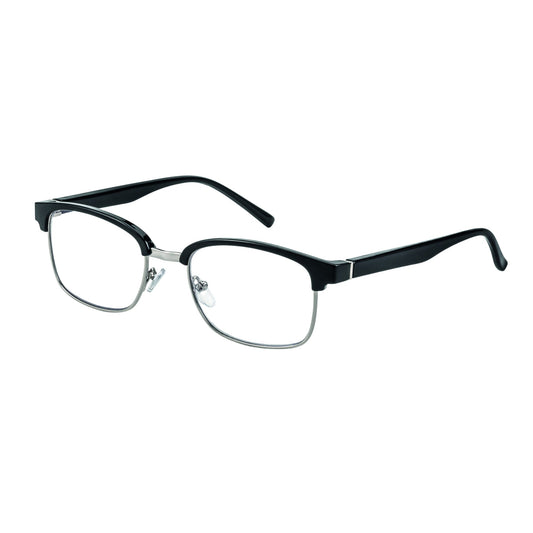 Filtral Lesebrille Palermo +1,5 Unisex Kunststoff, 100 % recycelt schwarz/silber
