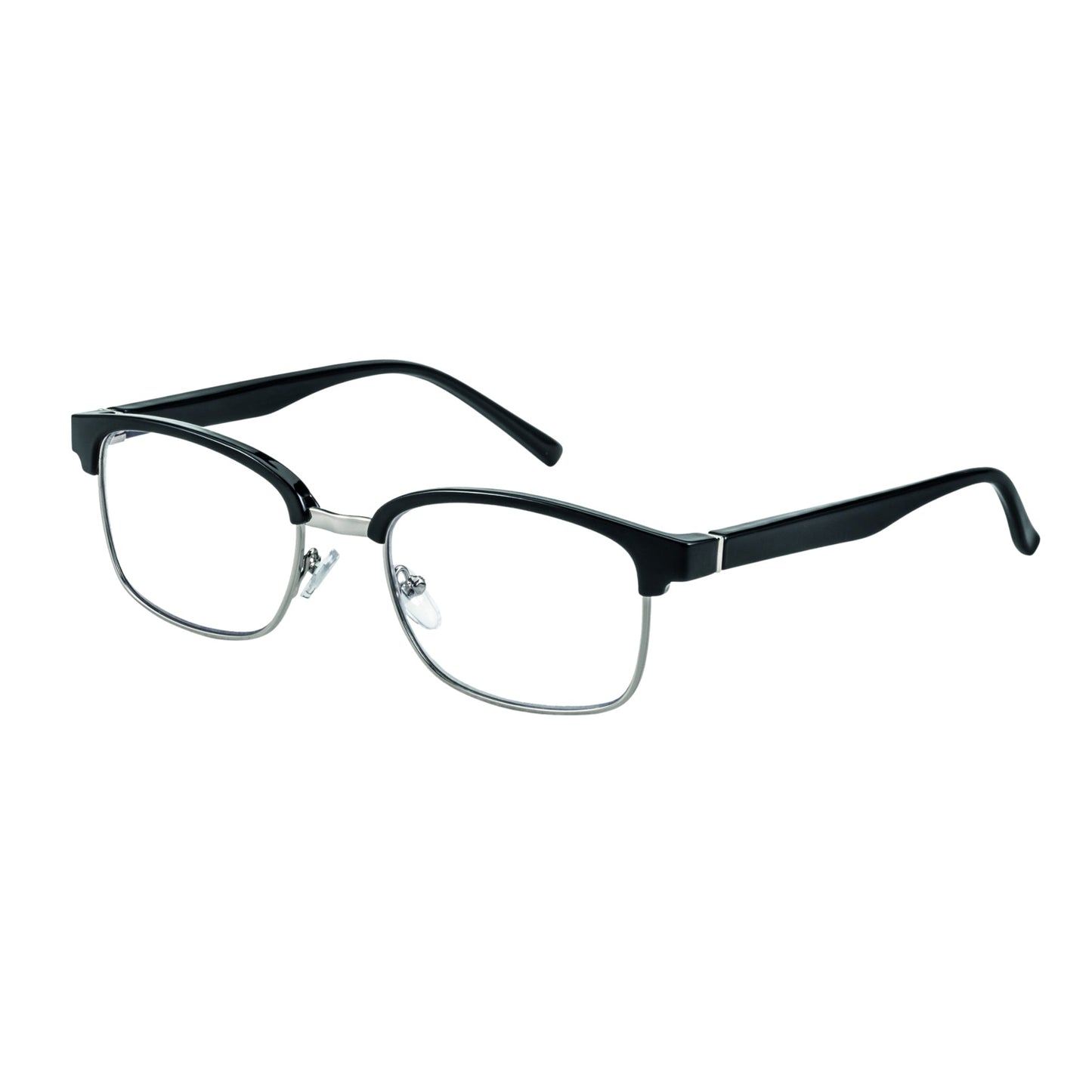 Filtral Lesebrille Palermo +2,5 Unisex Kunststoff, 100 % recycelt schwarz/silber