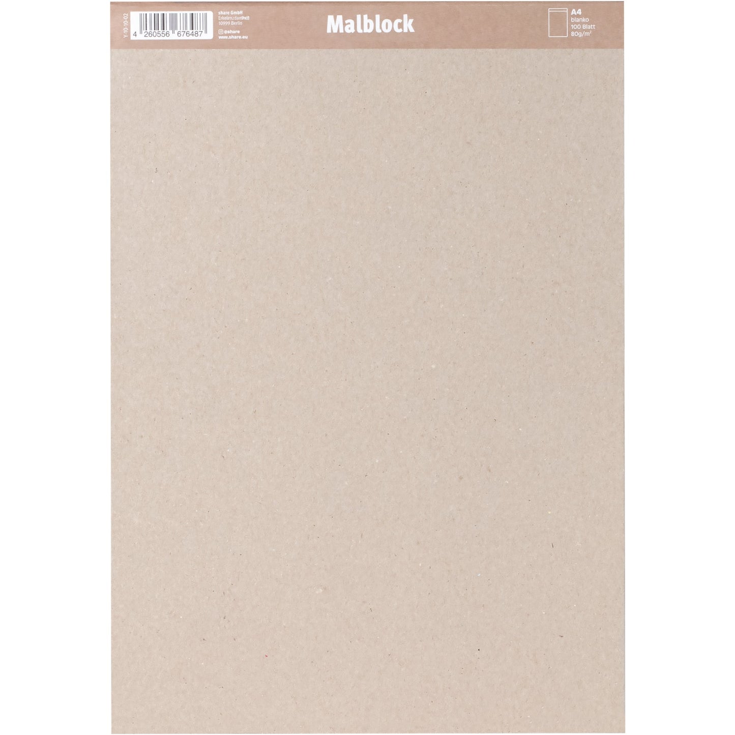 share Malblock DIN A4 80g/m² Leopard, Zebra 100 Bl.