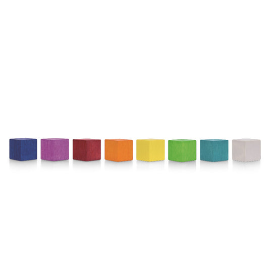 magnetoplan® Magnet Design Wood Series 20 x 20 x 20 cm (B x H x T) 4kg Birkenholz farbig sortiert 8 St./Pack.