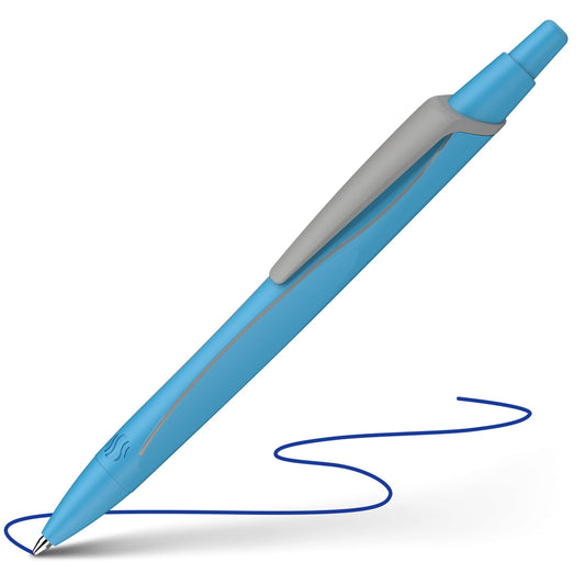 Schneider Kugelschreiber Reco Neon M blau Mine auswechselbar dokumentenecht Schaftfarbe: blau