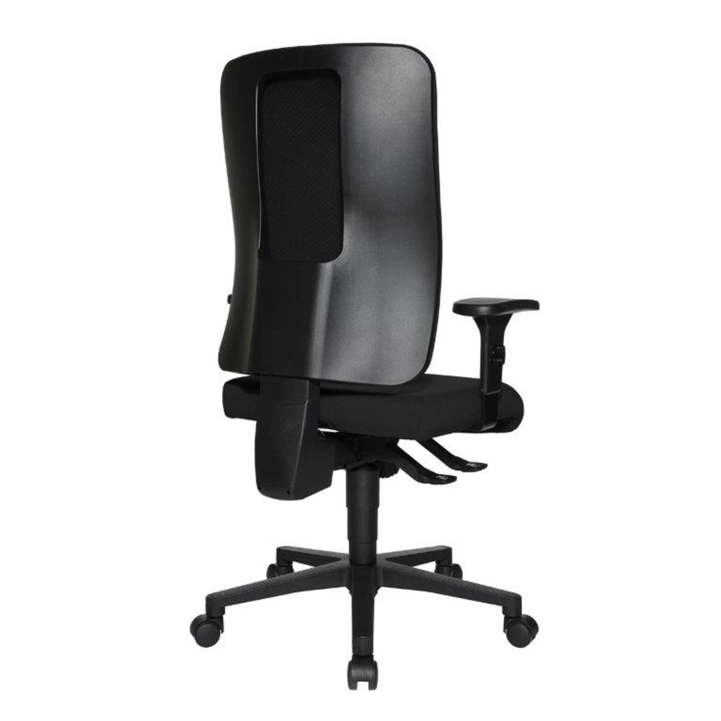 TOPSTAR Bürodrehstuhl Open X (P) 42-57cm Synchronmechanik Rolle hart gebremst (für Teppichboden) optionales Zubehör: Rolle weich gebremst (für Hartboden) 6991 Polyamid schwarz