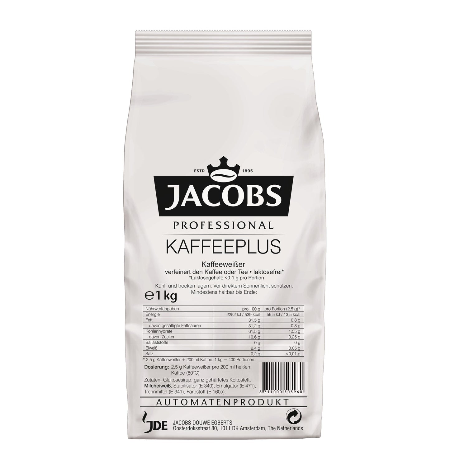 JACOBS Kaffeeweißer Kaffeeplus 1.000 g/Pack.