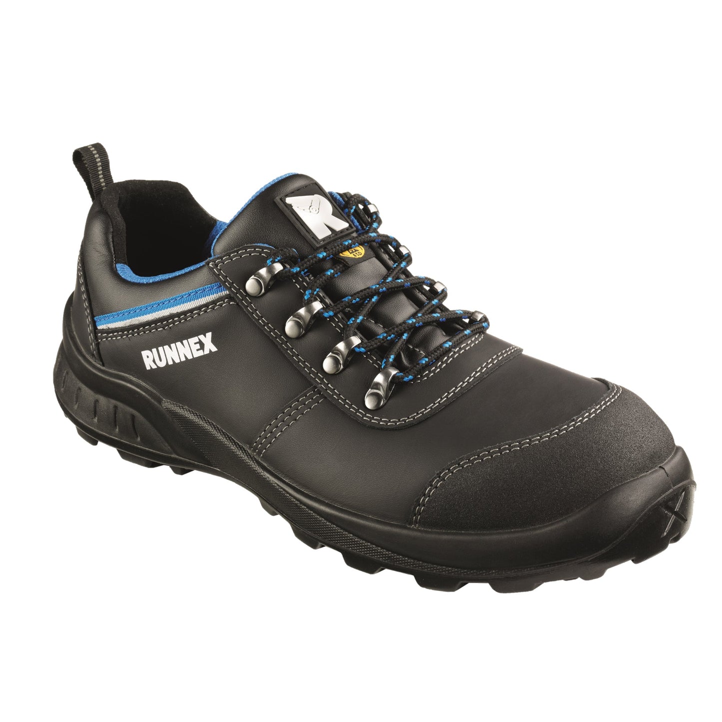 RUNNEX® Sicherheitsschuhe TeamStar 46 S2 hydrophobiertes Glattleder schwarz