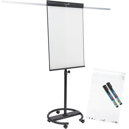 Legamaster Mobiles Flipchart SKETCH PRO round base mit Ablageschale Rundfuß mit 5 Rollen Stahl anthrazit