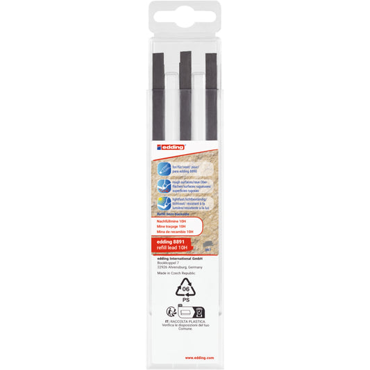 edding Nachfüllmine Zimmermannbleistift 8891 edding Zimmermannbleistift e-8890 2-5mm 10H 6 St./Pack.