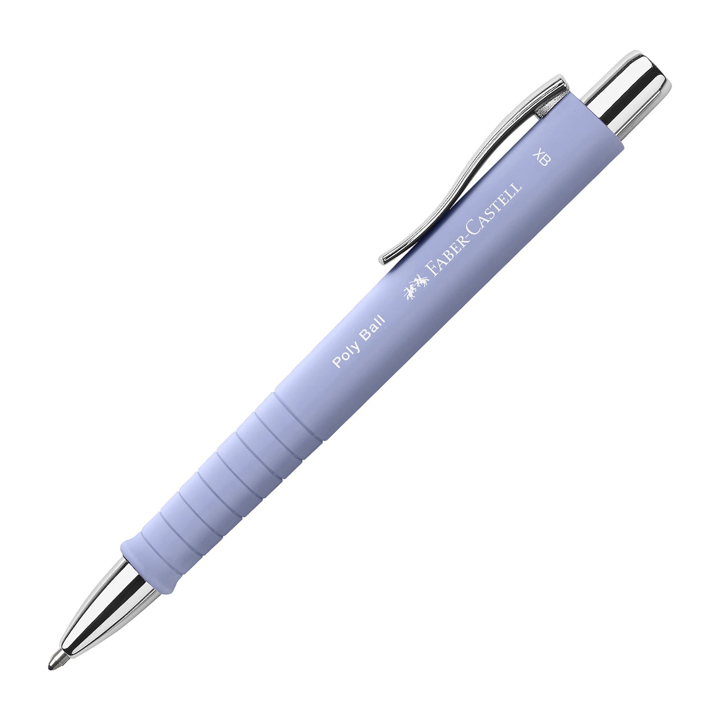 Faber-Castell Kugelschreiber Poly Ball 0,6mm XB blau Mine auswechselbar dokumentenecht Schaftfarbe: pale iris