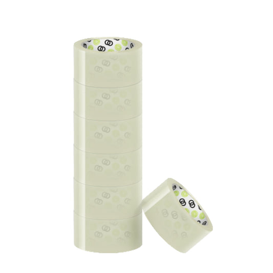 Soennecken Packband oeco 50 mm x 66 m (B x L) wasserbasiertes Acrylat transparent 6 St./Pack.