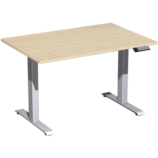 Geramöbel Schreibtisch Elevate Basic Maße: 1.200 x 730-1.230 x 800 mm (B x H x T) Dreischicht-Feinspan, melaminharzbeschichtet ahorn