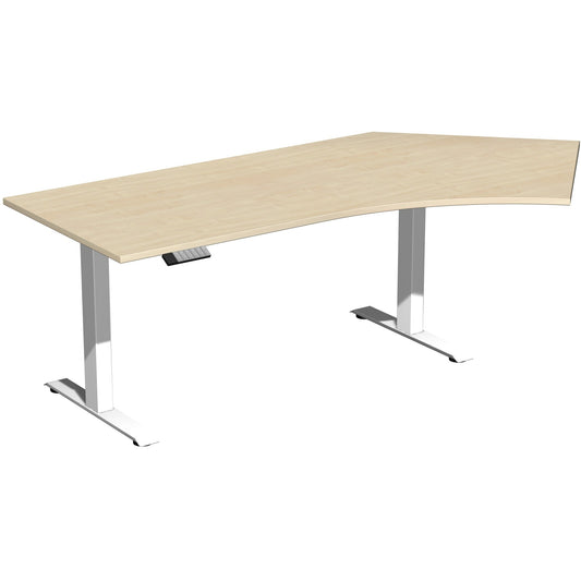 Geramöbel Schreibtisch Elevate Plus Maße: 2.166 x 630-1.280 x 1.130 mm (B x H x T) Dreischicht-Feinspan, melaminharzbeschichtet ahorn