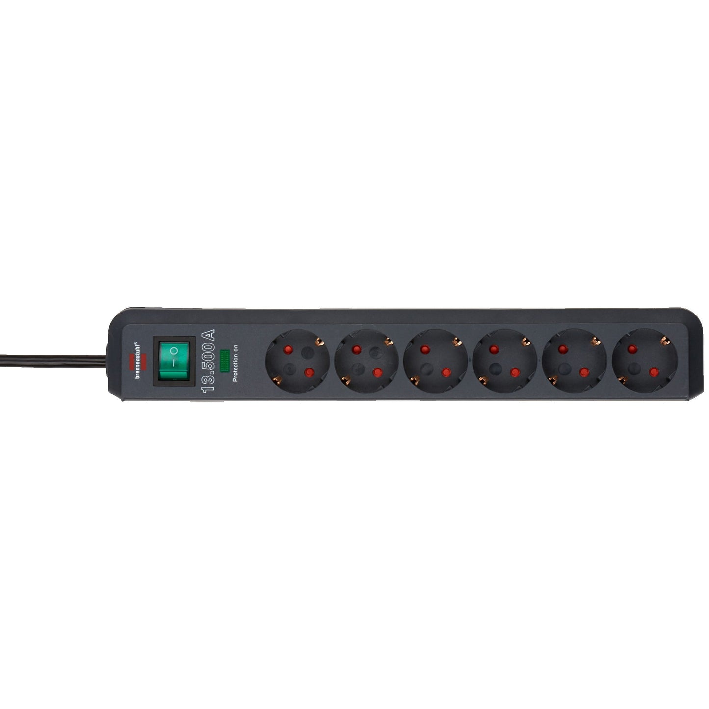 brennenstuhl® Steckdosenleiste Eco-Line 6 Steckdosen anthrazit