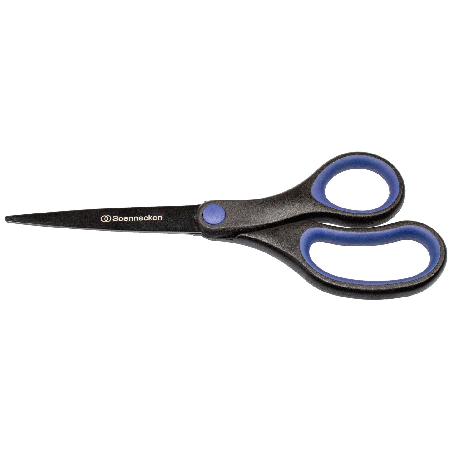 Soennecken Universalschere PREMIUM 204mm Rechtshänder Stahl, titanbeschichtet schwarz/blau