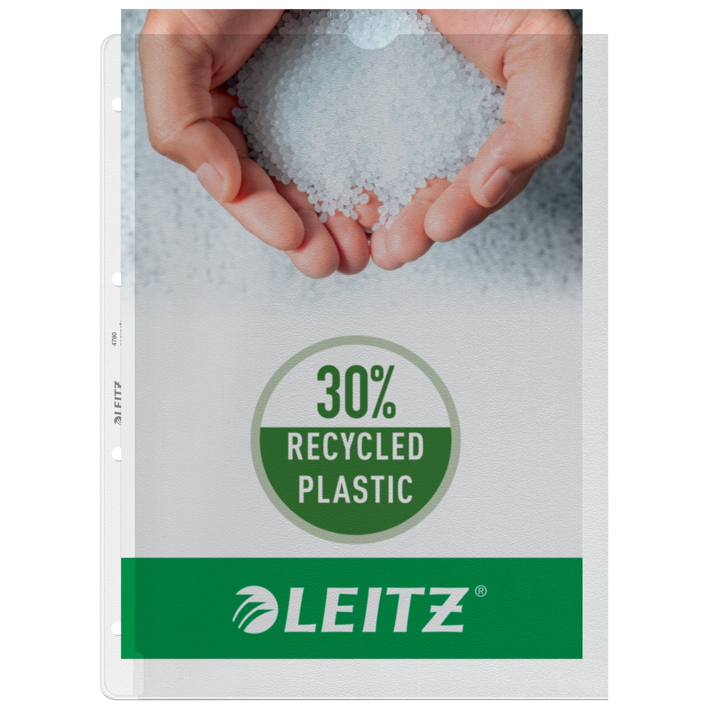 Leitz Prospekthülle DIN A4 130µm oben, links offen Polypropylen, 30 % recycelt farblos 100 St./Pack.