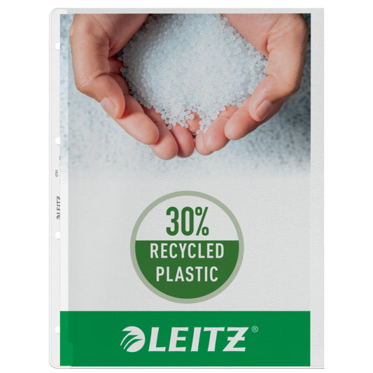 Leitz Prospekthülle DIN A4 130µm links offen Polypropylen, 30 % recycelt farblos 100 St./Pack.