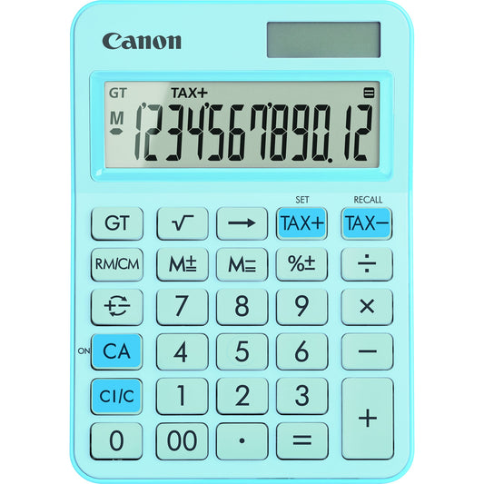 Canon Tischrechner LS-125KB 106 x 25 x 147 mm (B x H x T) Batterie, Solar-Energie blau
