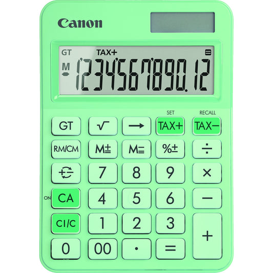 Canon Tischrechner LS-125KB 106 x 25 x 147 mm (B x H x T) Batterie, Solar-Energie grün
