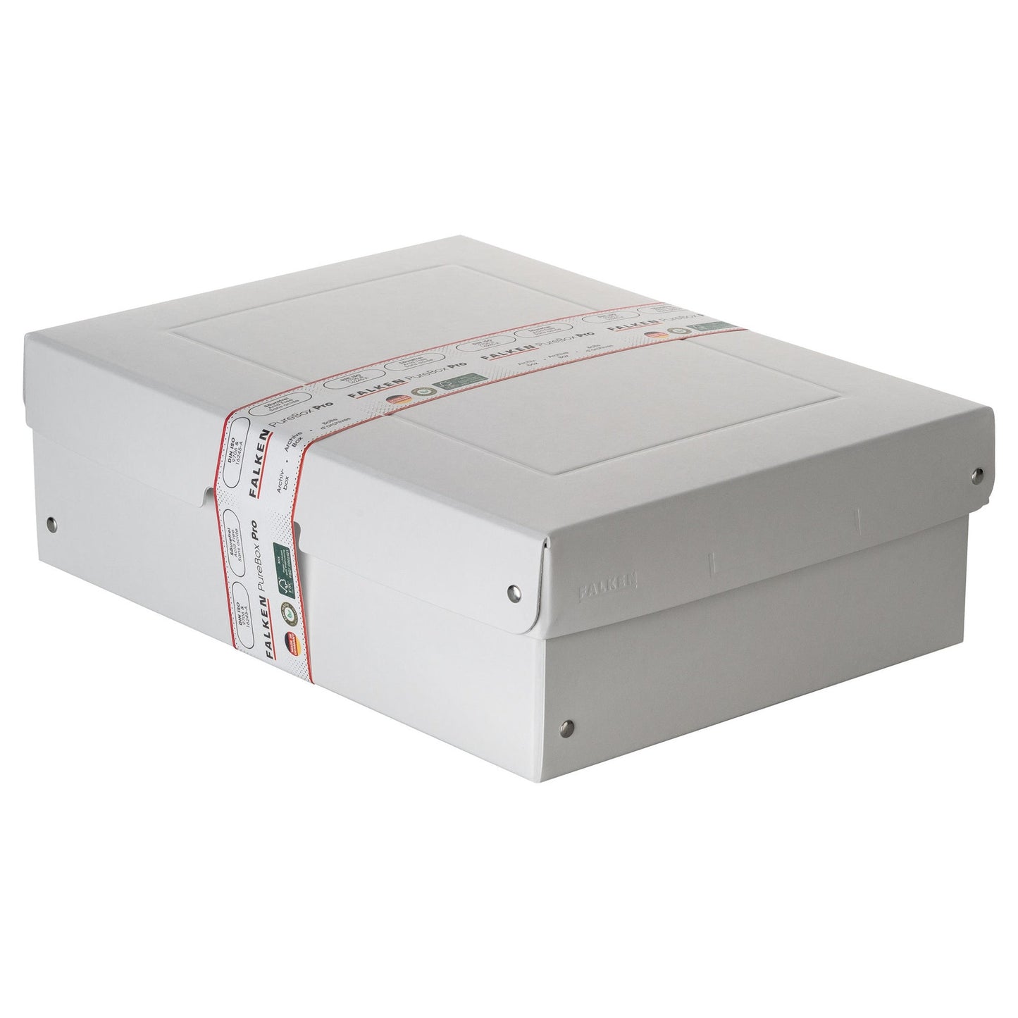 Falken Aufbewahrungsbox PureBox Pro 24 x 10 x 32 cm (B x H x T) DIN A4 Karton weiß