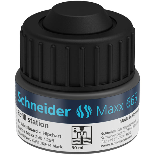 Schneider Nachfülltinte Marker Refill-Station Maxx 665 Fässchen schwarz 30ml