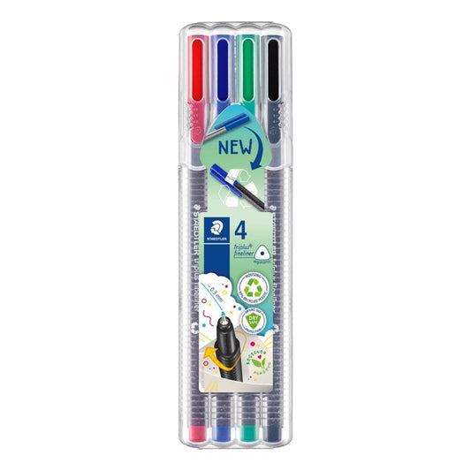 STAEDTLER® Fineliner triplus® 334 0,3mm farbig sortiert 4 St./Pack.