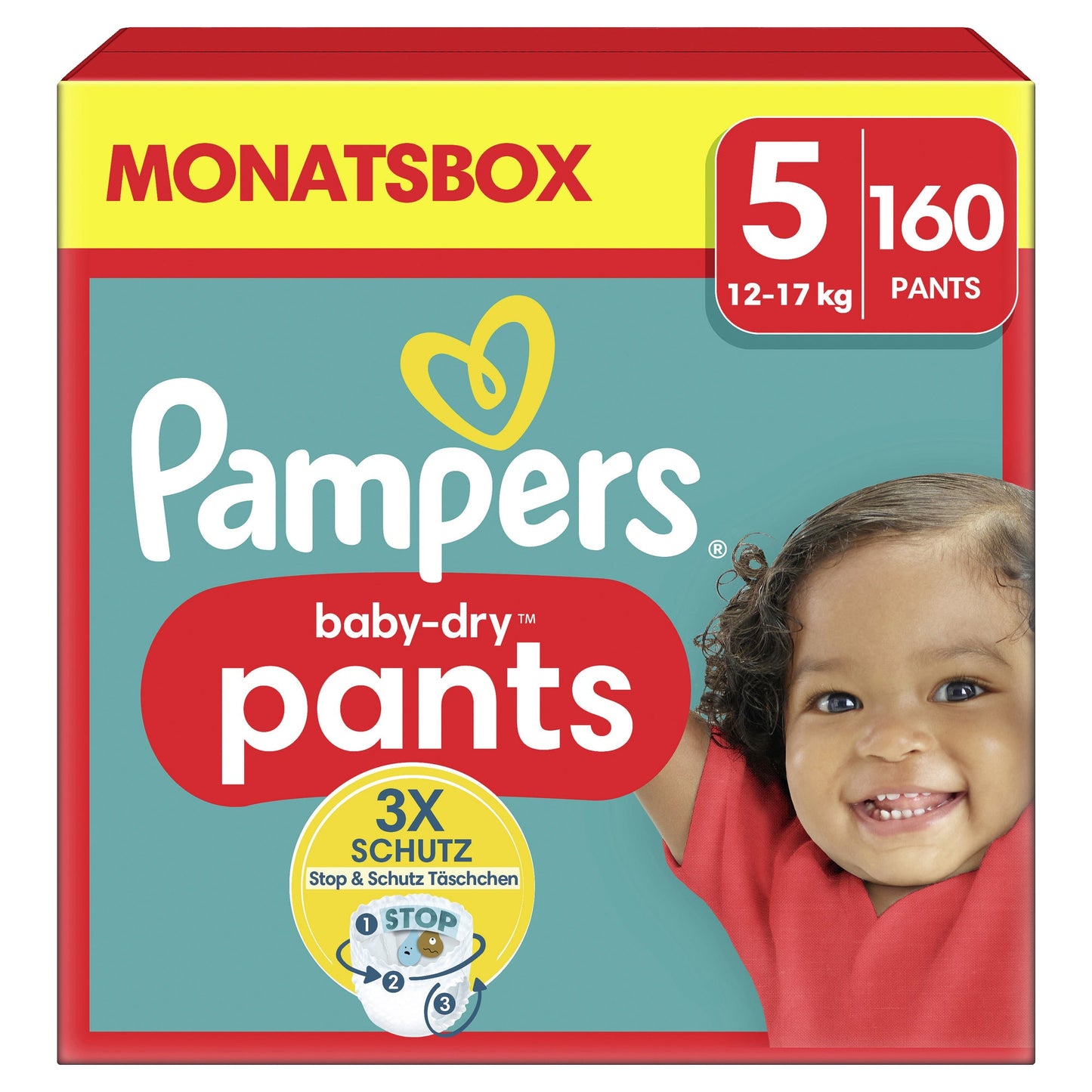 Pampers Windeln Baby Dry Pants 5 (12-17 kg) 160 St./Pack.