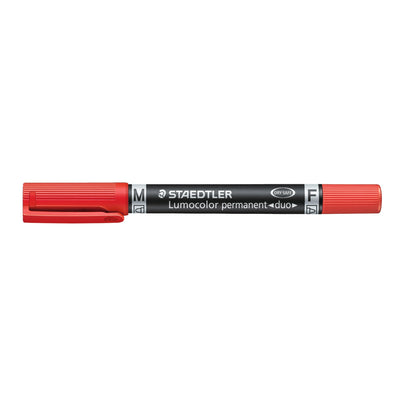 STAEDTLER® Permanentmarker Lumocolor® Duo 348 0,6 und 1,5mm rot