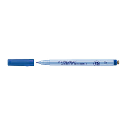 STAEDTLER® Folienstift Lumocolor® correctable 305 1mm blau nicht dokumentenecht