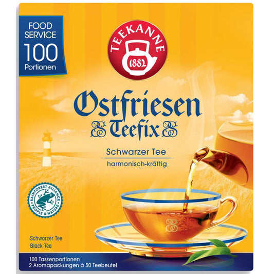 Teekanne Tee Ostfriesen Teefix Schwarzer Tee 100 Btl./Pack.
