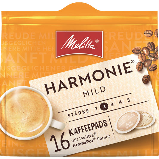 Melitta Kaffeepads Harmonie Mild 16 x 7 g/Pack.