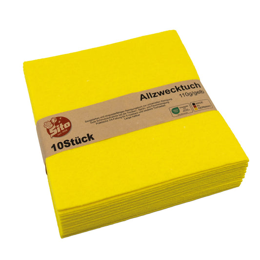 Sito Vliestücher 38 x 40 cm (B x L) 80 % Viskose, 20 % Polypropylen gelb 10 St./Pack.