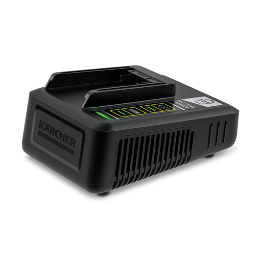 Kärcher Akkuladegerät Battery Power 18 V Kärcher Akkus 18 V 2,5 Ah: 1,38 h, 5 Ah: 2,38h 100/240V 50/60Hz