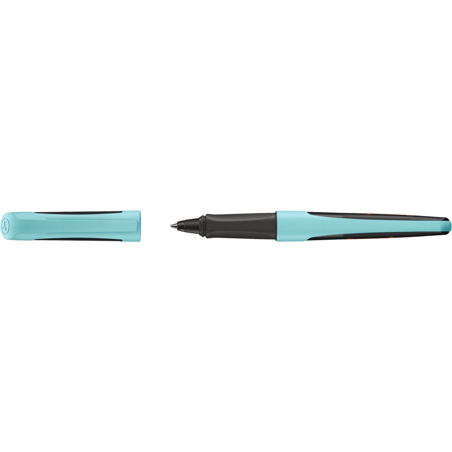STABILO® Kugelschreiber Flow 0,5mm blau Mine auswechselbar dokumentenecht Schaftfarbe: hellblau/schwarz