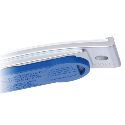badgepoint® Namensschild polar® classic 64 x 22 mm (B x H) inkl. 2 Bogen (24 Namenskarten) Papier A4 weiß Magnet edelstahl 10 St./Pack.