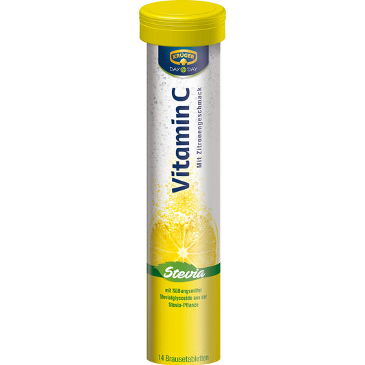 KRÜGER DAY by DAY Nahrungsergänzungsmittel Vitamin C Brausetablette 14 St./Pack.
