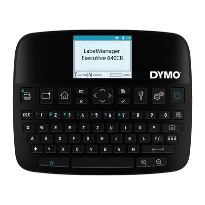 DYMO® Beschriftungsgerät LabelManager® Executive 640 CB 5 Display-Zeilen 9 Schriftgrößen inkl. 1 Schriftbandkassette (24 mm x 7 m, schwarz auf weiß), USB-C-Ladekabel